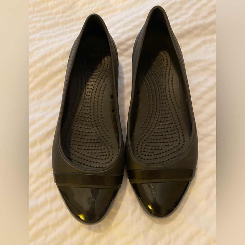 CROCS Women's Black Ballet Flats Loafers
